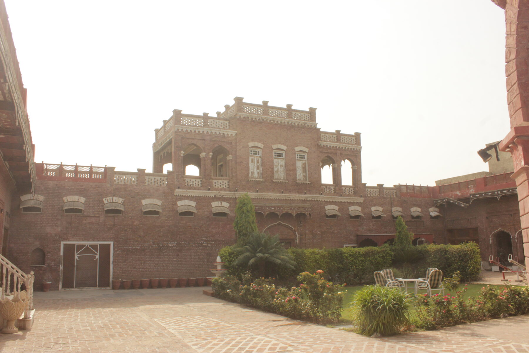 Muhammad Khan Haveli courtyard by daylight